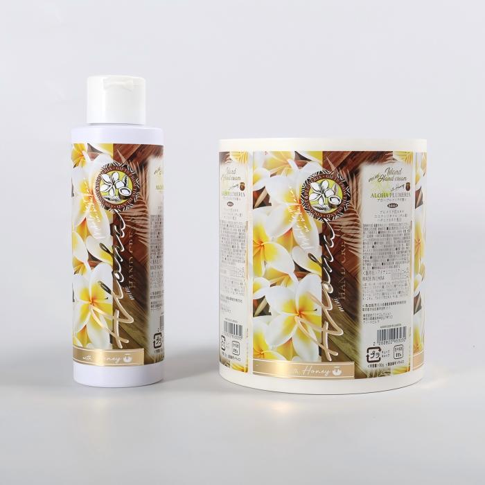 Custom Printed Cosmetic Packaging Stickers With Logo Vinyl Adhesive Labels
